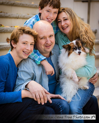 DreamComeTruePhoto - Family with a dog Photograph