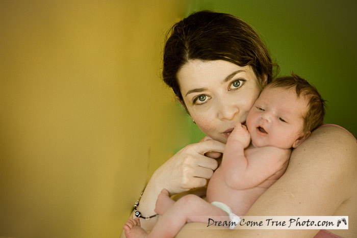 Dream Come True Photo: capturing the connection between the beautiful mom and her adorable little newborn baby boy