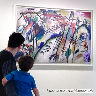 Dream Come True Photo: Admiring the Kandinsky's artwork on display at the Guggenheim museum with Dad.