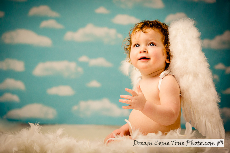 Dream Come True Photo: first birthday cake smash photoshoot - adorable red head baby boy angel