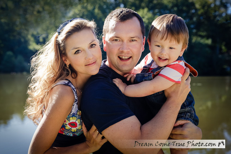 Dream Come True Photo - Family Photosession outside - Capturing love and connection between Mom, Dad and their baby boy