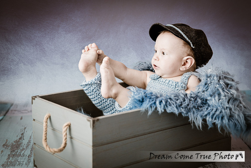 Dream Come True Photo baby boy artistic contemporary fine art portrait during cake smash 1st birthday photo session to capture authentic kid images